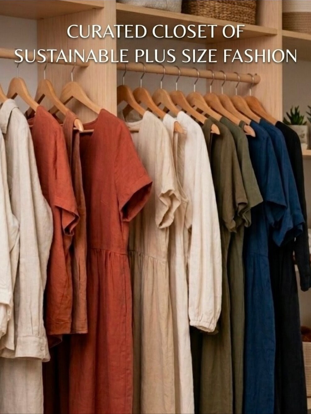Plus Size Natural Fiber Focused Closet | Sustainable & Conscious Choice